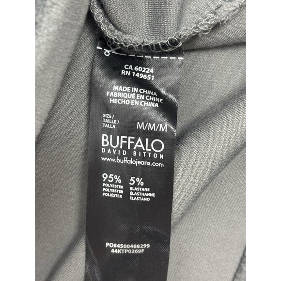 NWT Buffalo David Britton Gray Velour Hooded Sweatshirt Women’s Size M Cozy - Picture 7 of 8